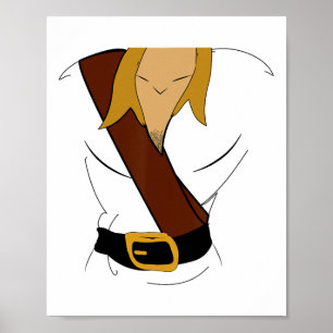 Gaston Halloween Costume Fun Poster