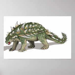 Gastonia burgei - Cretaceous Dinosaur Poster
