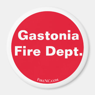 Gastonia Fire Dept. Red/White Magnet
