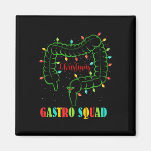 Gastro Nurse Squad Fun Christmas Lights Gastroente Magnet