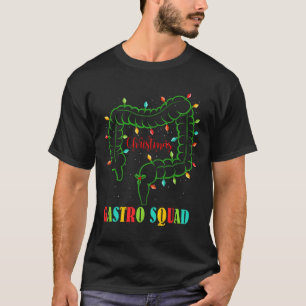 Gastro Nurse Squad Fun Christmas Lights Gastroente T-Shirt