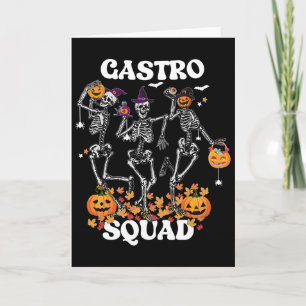 Gastro Squad Halloween Skeleton Dancing Endoscopy Card