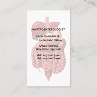 Gastroenterologist Appointment Business Cards