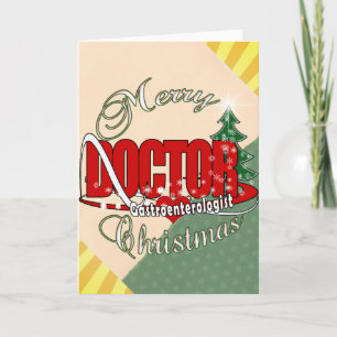 Gastroenterologist DOCTOR CHRISTMAS Holiday Card