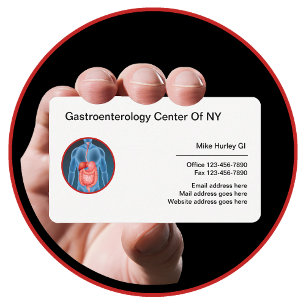 Gastroenterologist Modern medical Business Cards