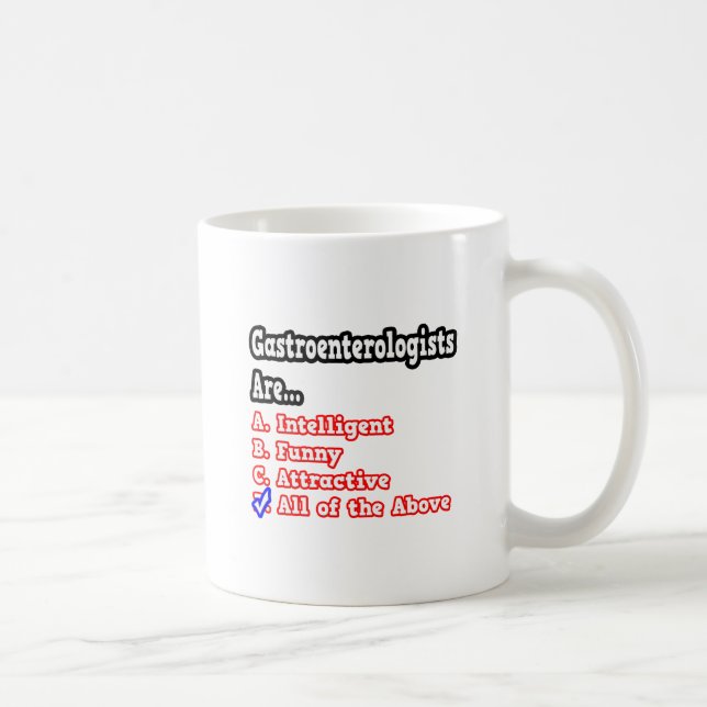 Gastroenterologist Quiz...Joke Coffee Mug (Right)
