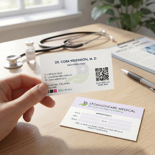 Gastroenterology Clinic Business Appointment Card