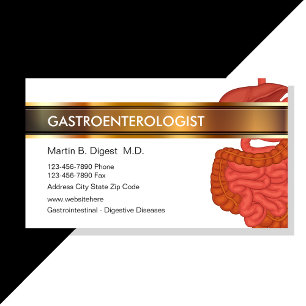 Gastroenterology Medical Business Cards