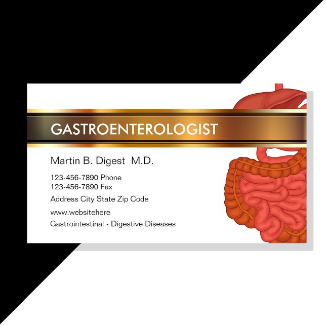 Gastroenterology Medical Business Cards (Creator Uploaded)
