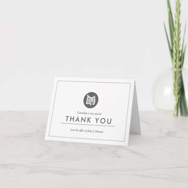 Gastroenterology Themed | Minimalist Thank You (Front)