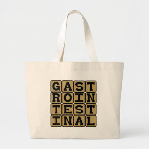 Gastrointestinal, GI Tract Large Tote Bag