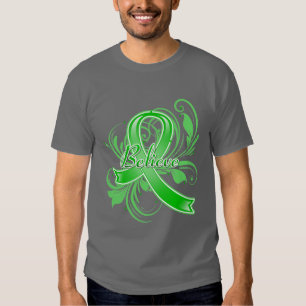 Gastroparesis Believe Flourish Ribbon T-Shirt