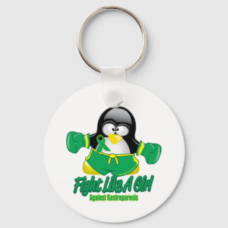 Gastroparesis Fighting Penguin Key Ring