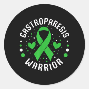 Gastroparesis Warrior Gastroparesis Awareness Classic Round Sticker