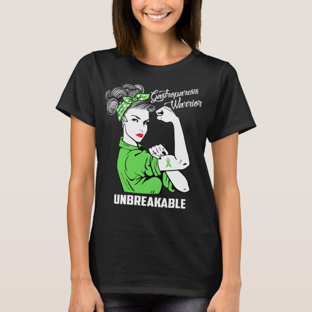 Gastroparesis Warrior Unbreakable T-Shirt (Front)