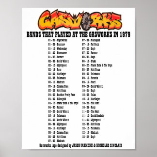 GASWORKS - 1979 POSTER