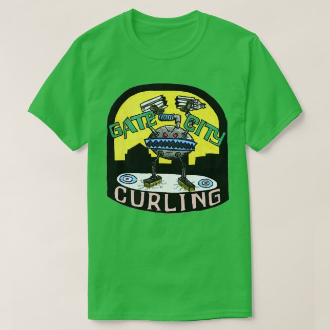 Gate City Curling Monster Logo T-Shirt (Design Front)