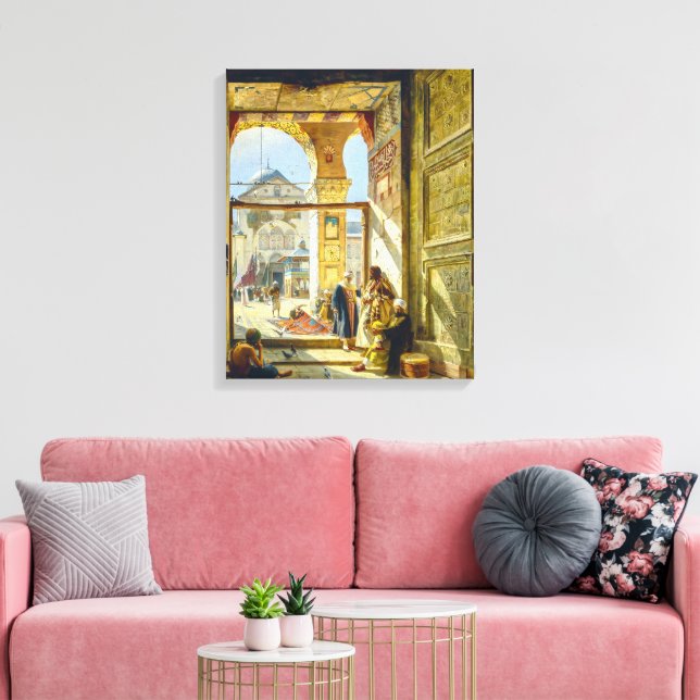 Gate Great Umayyad Mosque Damascus | Bauernfeind | Canvas Print (Insitu(LivingRoom))