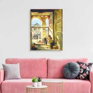 Gate Great Umayyad Mosque Damascus   Bauernfeind   Canvas Print