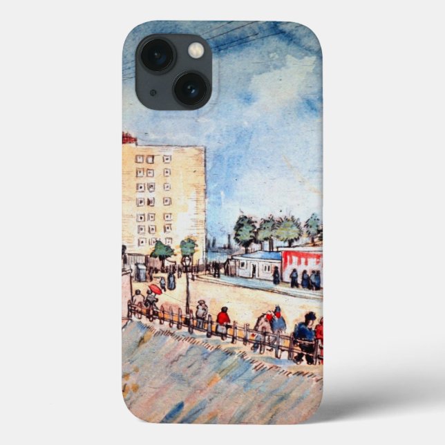 Gate in the Paris Ramparts by Vincent van Gogh Case-Mate iPhone Case (Back)