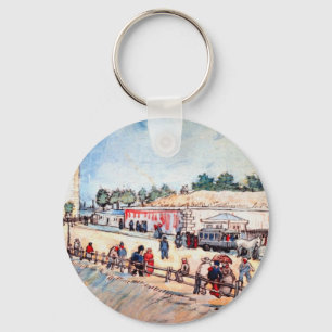 Gate in the Paris Ramparts by Vincent van Gogh Key Ring