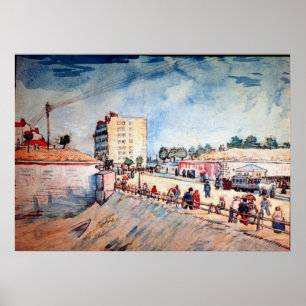 Gate in the Paris Ramparts by Vincent van Gogh Poster