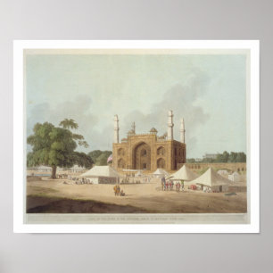 Gate of the Tomb of the Emperor Akbar (1542-1605), Poster