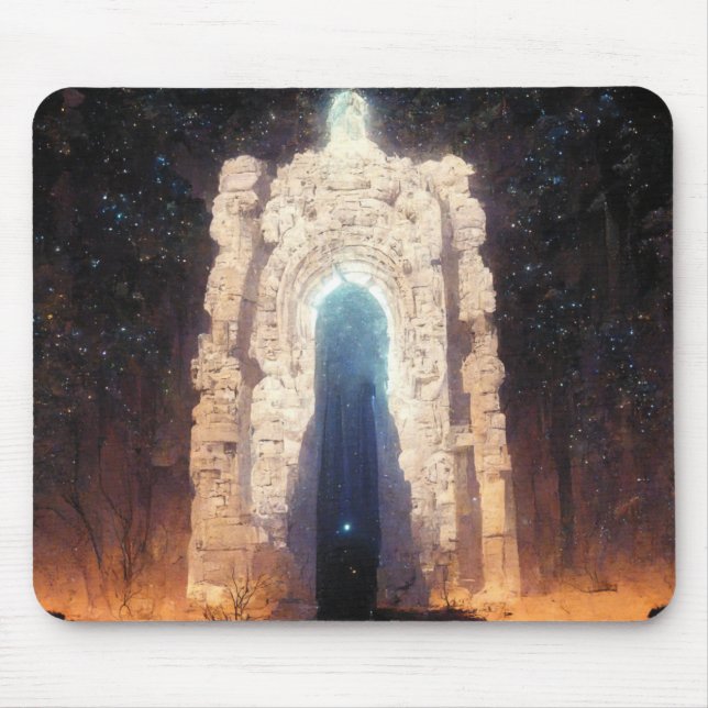 Gate To Eternity Fantasy Sci-Fi Art Mouse Pad (Front)