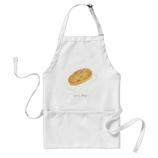 Gâteau Basque watercolor Standard Apron (Front)