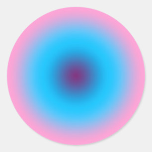 Gates Of Heaven Gradient Classic Round Sticker