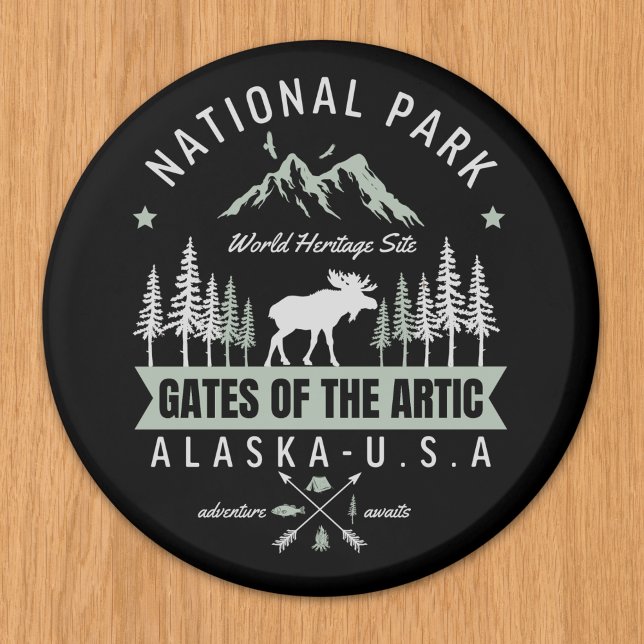 Gates of the Arctic – Moose and Forest Alask Magnet (Creator Uploaded)