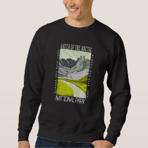 Gates Of The Arctic National Park Alaska Distresse Sweatshirt