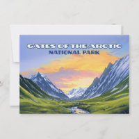 Gates of the Arctic National Park Alaska Flat Card