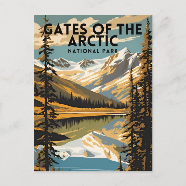 Gates of the Arctic National Park Postcard (Front)