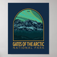 Gates of the Arctic National Park Vintage Emblem