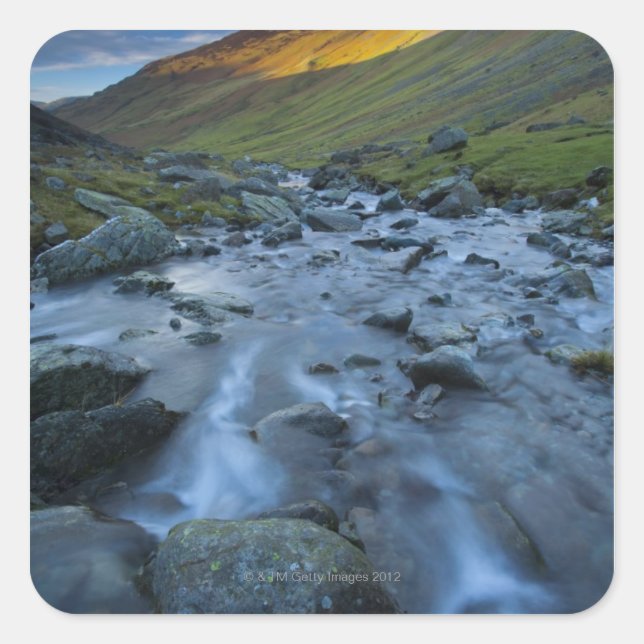 Gatesgarthdale Beck running downstream towards Square Sticker (Front)