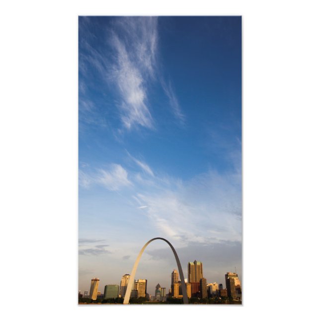 Gateway Arch and downtown St. Louis Photo Print (Front)