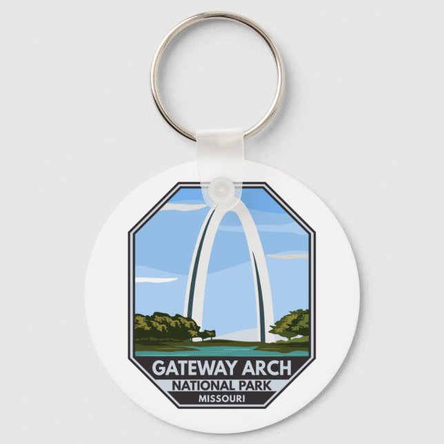 Gateway Arch National Park Missouri Key Ring (Front)