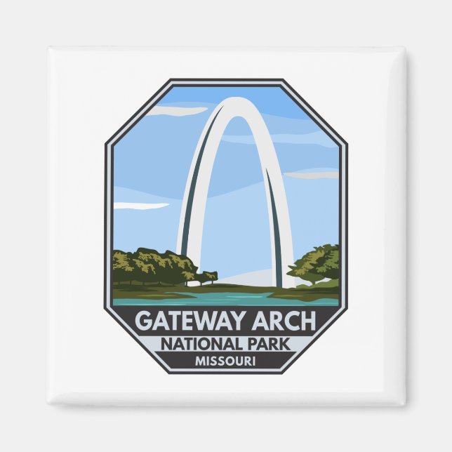 Gateway Arch National Park Missouri Magnet (Front)