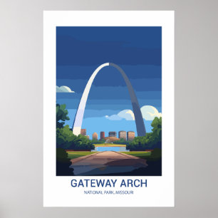 Gateway Arch National Park Missouri USA  Poster