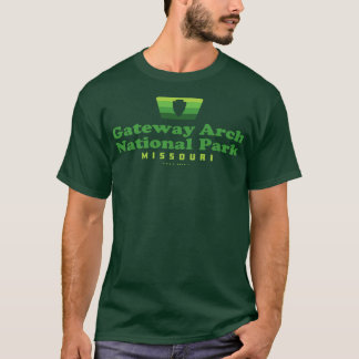 Gateway Arch National Park Retro Badge Arrowhead G T-Shirt