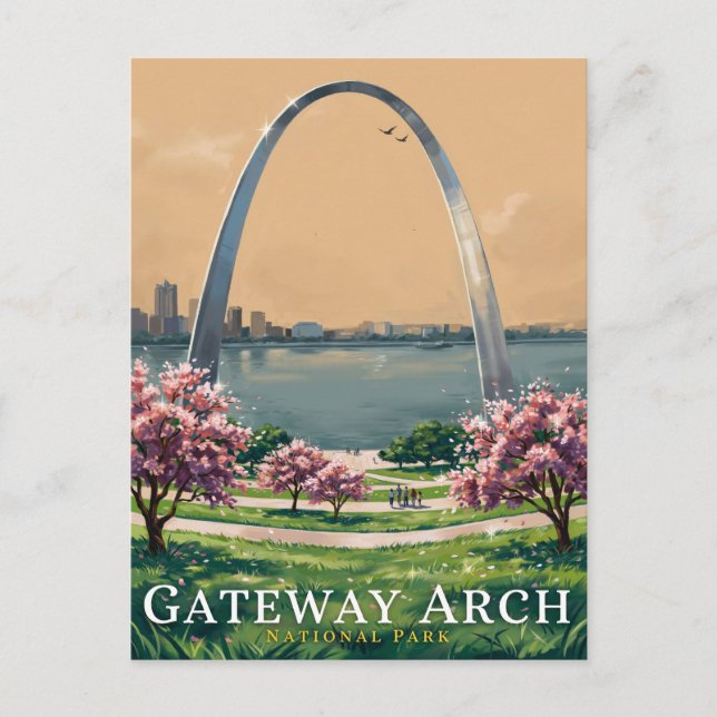 Gateway Arch National Park Scenic Postcard (Front)