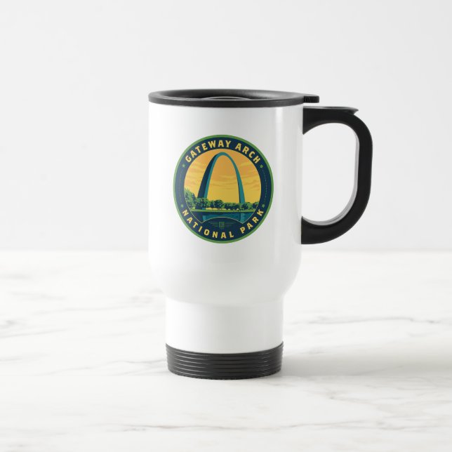 Gateway Arch National Park Travel Mug (Right)