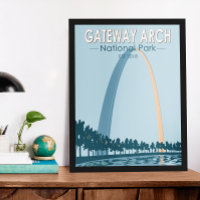 Gateway Arch National Park Vintage