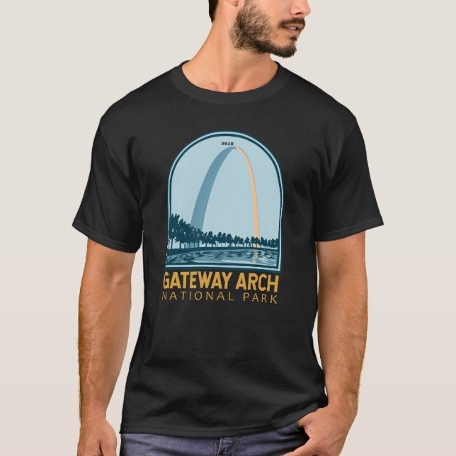 Gateway Arch National Park Vintage T-Shirt (Front)