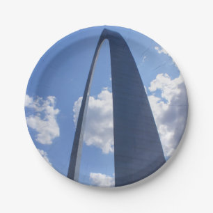 Gateway Arch Paper Plate