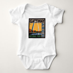 Gateway Arch   St. Louis, Missouri Baby Bodysuit