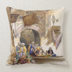 Gateway of a Bazaar, Grand Cairo, pub. 1846 (litho Cushion
