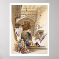 Gateway of a Bazaar, Grand Cairo, pub. 1846 (litho