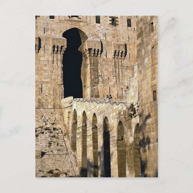 Gateway of the 12th century Qala (fortress), Alepp Postcard (Front)